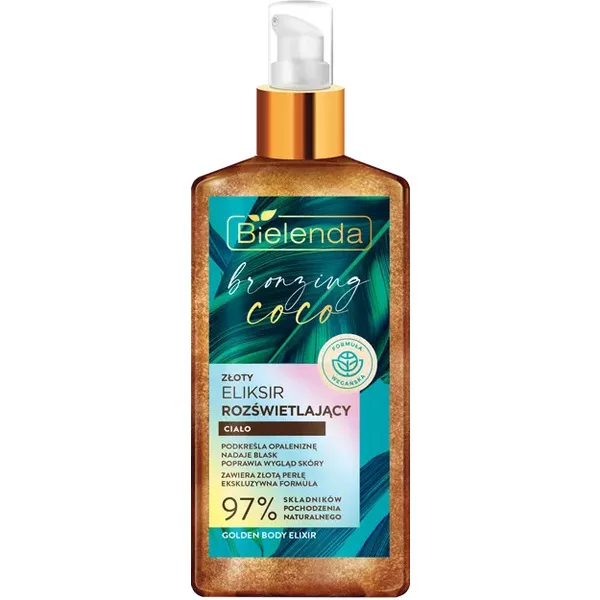 Bielenda Bronzing Coco Rozświetlający Złoty Eliksir Do Ciała, 150ml