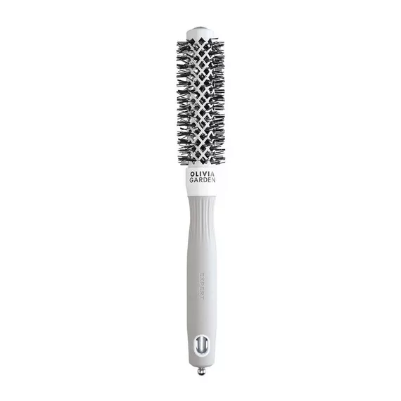 Olivia Garden Expert Blowout Shine, szczotka do modelowania i suszenia włosów, White&Grey 20mm