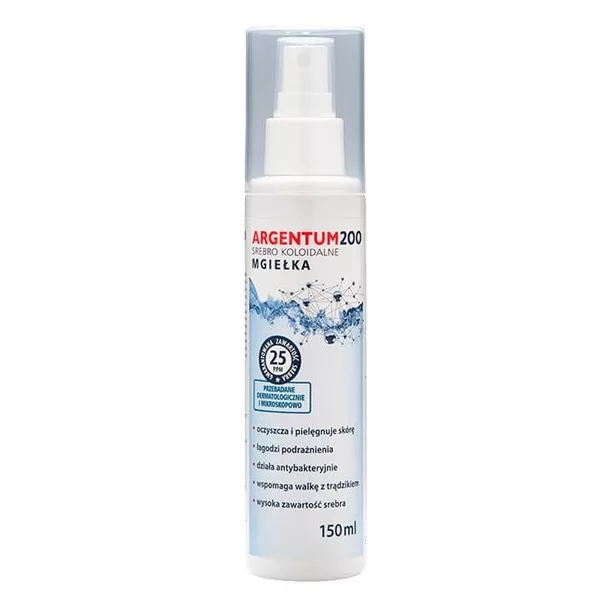 Aura Herbals Argentum 200 mgiełka do ciała 25PPM Srebro Koloidalne 150ml