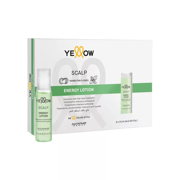 Yellow Professional Scalp Energy Lotion, ampułki przeciw wypadaniu włosów, 6x13ml