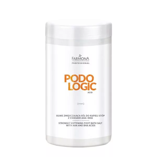 Farmona Professional Podologic Acid, Silnie zmiekczająca sól do kąpieli stóp z kwasami AHA i BHA, 1250g