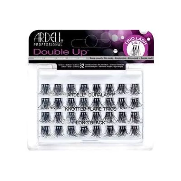 Ardell Double Up zestaw 32 kępek rzęs Long Black
