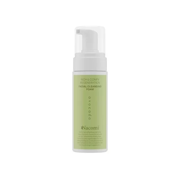 Nacomi Rich&Comfy Regeneration, pianka oczyszczająca do twarzy, awokado, 150ml