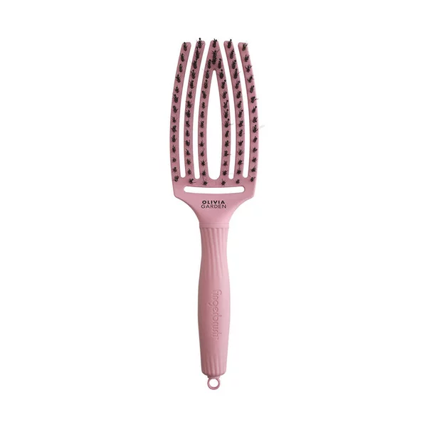 Olivia Garden Fingerbrush Combo, szczotka do włosów, Amazonki róż po zdrowie, Soft Pink