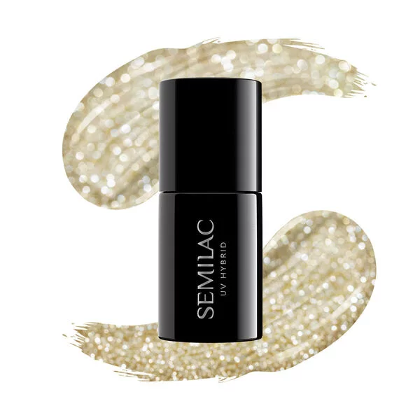 Semilac Platinum, lakier hybrydowy, 7ml, 260 Light Gold