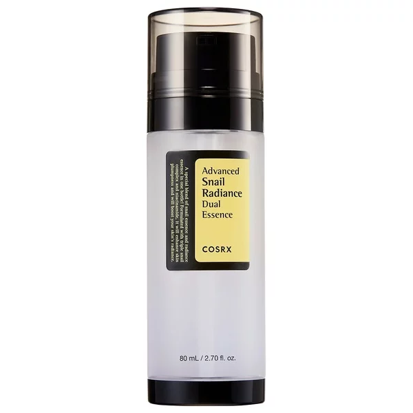 Cosrx Advanced Snail Radiance Dual Essence podwójna esencja z mucyną ślimaka i niacynamidem 80ml
