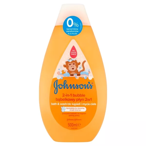 Johnson & Johnson Johnson's Bubble bąbelkowy płyn do kąpieli i mycia ciała 2w1 dla dzieci 500ml
