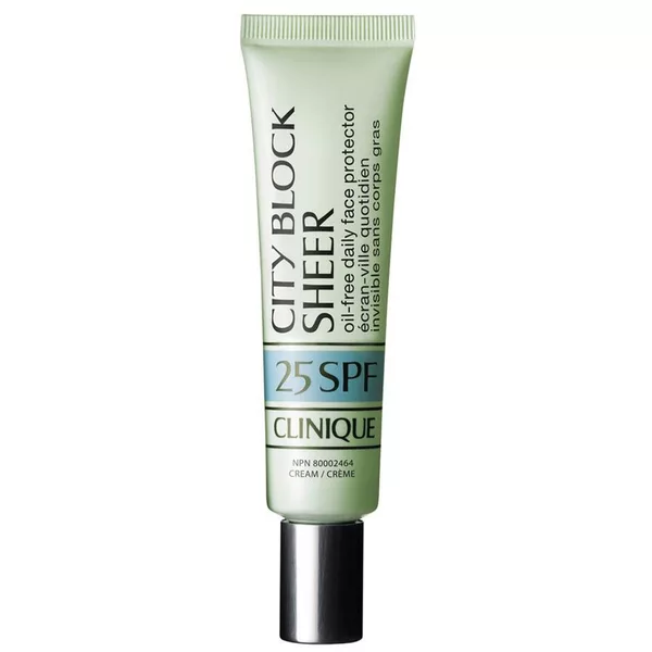 Clinique City Block™ Sheer Oil-Free Daily Face Protector Broad Spectrum SPF25 beztłuszczowy krem​​ z filtrem przeciwsłonecznym 40ml