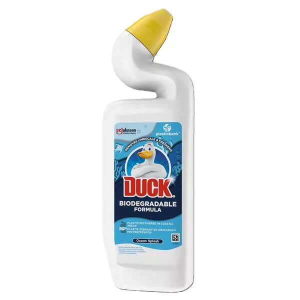 Duck Biodegradowalna Formuła Ocean Splash - żel do czyszczenia toalet, 750ml