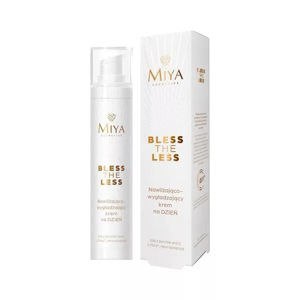 Miya Cosmetics Bless The Less, nawilżająco-wygładzający krem na dzień, 50ml