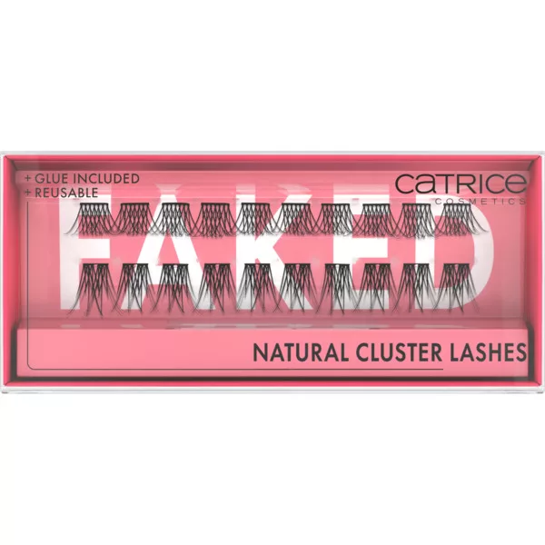 Catrice Faked Natural Cluster Lashes, sztuczne rzęsy z klejem, 20szt