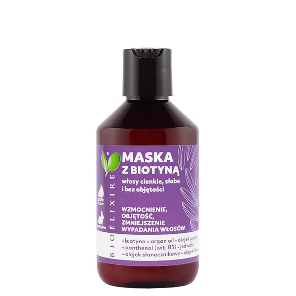 Bioelixire, maska z biotyną do włosów cienkich i delikatnych, 300ml