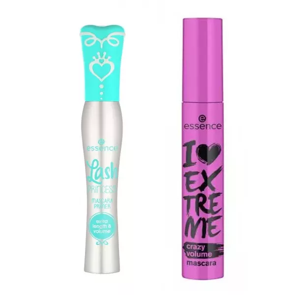 Essence, zestaw do efektu sztucznych rzęs, baza Lash Princess + mascara I LOVE EXTREME CRAZY VOLUME