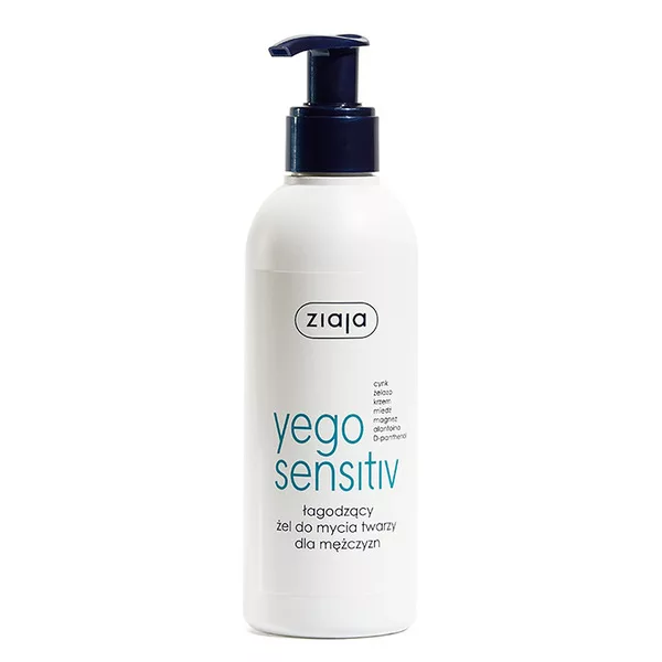 Ziaja Yego Sensitiv, łagodzący żel do mycia twarzy, 200ml