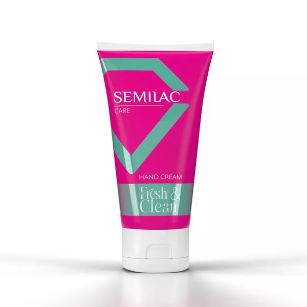 Semilac Care Fresh&Clean Hand Cream, naturalny krem do rąk o zapachu jabłka, 75ml 
