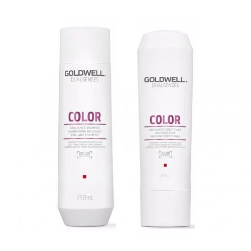 Goldwell Dualsenses Color, zestaw do włosów farbowanych, szampon + odżywka, 250ml + 200ml