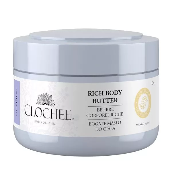 Clochee, bogate masło do ciała o zapachu mango, 250ml