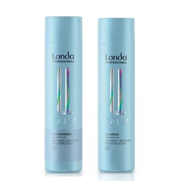 Londa Calm, zestaw do pielęgnacji wrażliwe skóry głowy, szampon + odżywka, 2x250ml