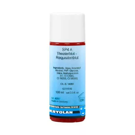 Kryolan Theater Blood SP4, sztuczna krew, 100ml, Light