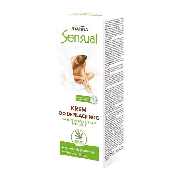 Joanna Sensual, krem do depilacji nóg, konopie, 100g