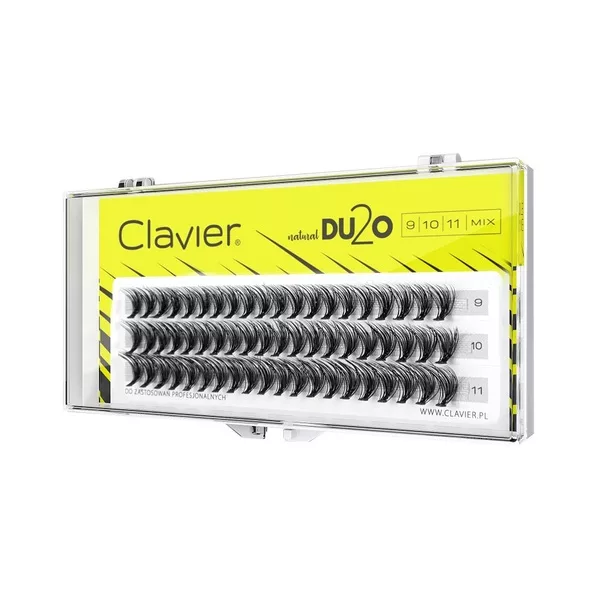 Clavier DU2O Double Volume MIX kępki rzęs 9mm-10mm-11mm