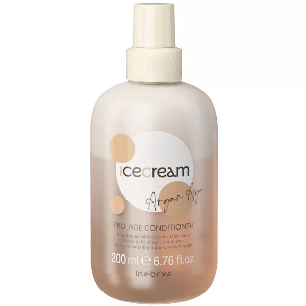 Inebrya Ice Cream Pro-Age, odżywka dwufazowa z olejem arganowym, 200ml
