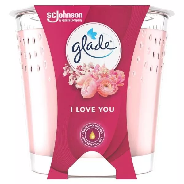 Glade Candle - I love you, świeca zapachowa, 129g