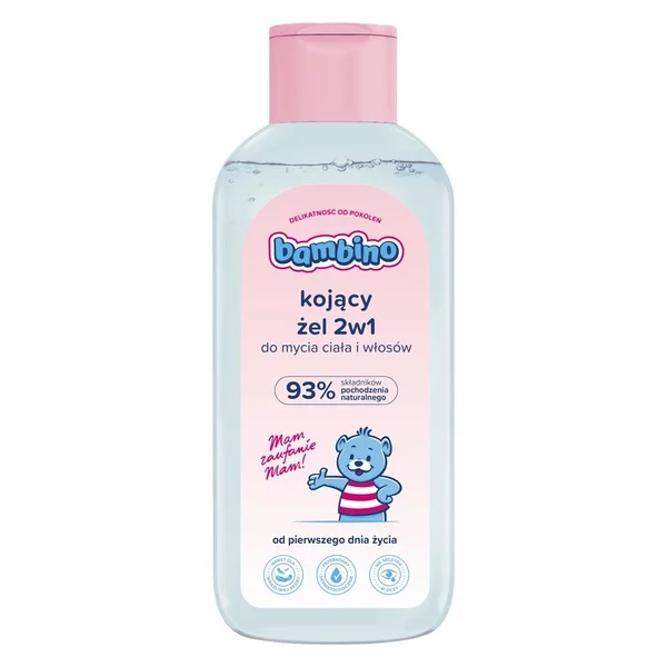 Bambino Kojący żel 2w1 do mycia ciała i włosów dla dzieci od pierwszego dnia życia 400ml