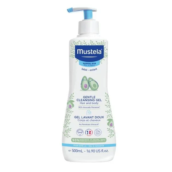 Mustela Gentle Cleansing Gel żel do mycia ciała i włosów dla dzieci 500ml