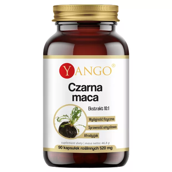 Yango Czarna maca ekstrakt 10:1 suplement diety 90 kapsułek