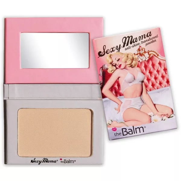 The Balm Sexy Mama puder prasowany matujący do twarzy z lusterkiem, 7,08g