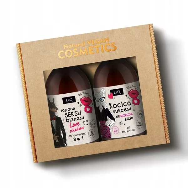 LaQ Czyściopak Magnolia, zestaw do ciała, Kocica sukcesu/Zapach seksu i biznesu - Love schabowe, 2x500ml