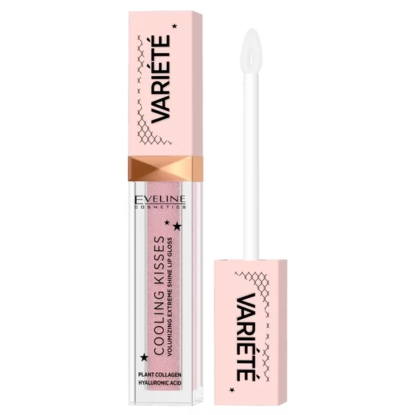 Eveline Variété, błyszczyk zwiększający objętość ust z efektem chłodzącym, 02, 6.8ml