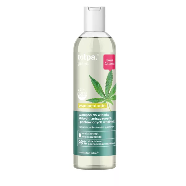 Tołpa Green, wzmacniający szampon do włosów słabych, zniszczonych i pozbawionych witalności, 300ml