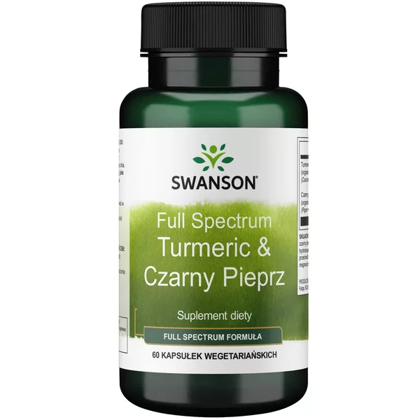 Swanson FS Turmeric Czarny pieprz 60 kaps