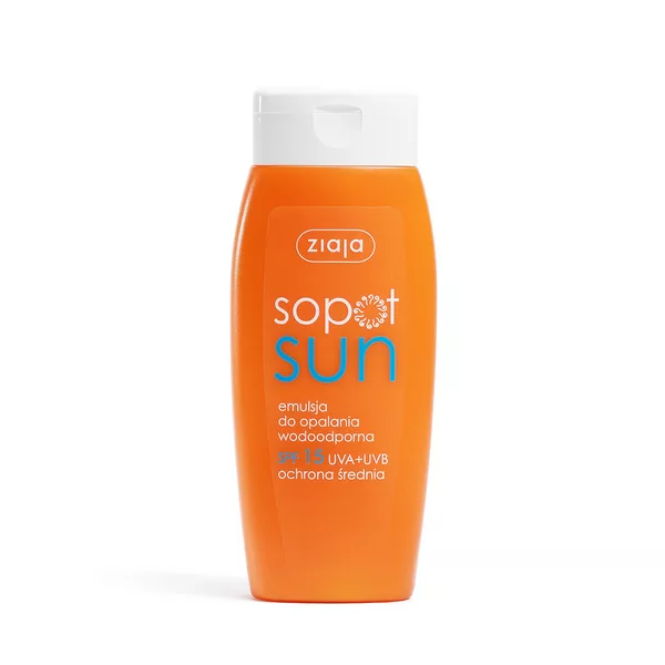 Ziaja Sopot Sun, wodoodporna emulsja do opalania SPF15, 150ml
