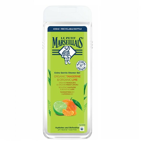 Le Petit Marseillais Delikatny żel pod prysznic Mandarynka Bio & Limonka Bio 400ml
