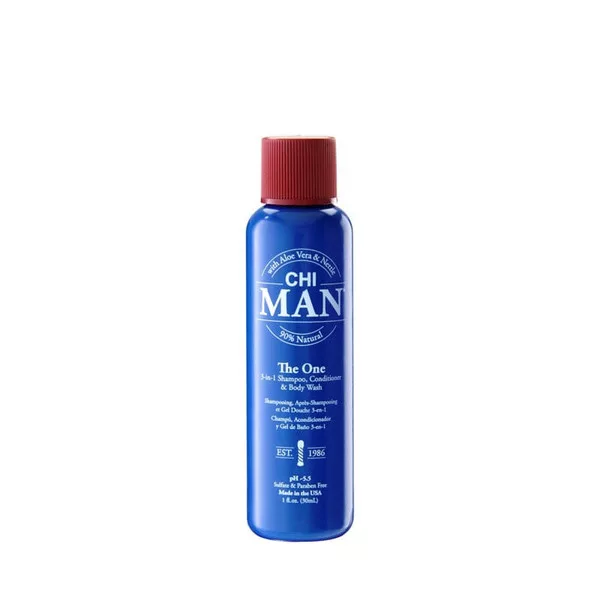 CHI Man The One 3w1, szampon, odżywka, żel pod prysznic, 30ml