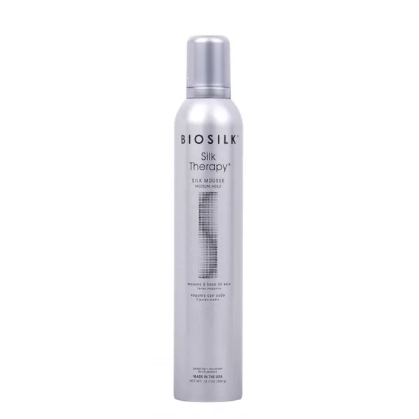 Biosilk Silk Mousse, pianka do włosów z jedwabiem, 340g
