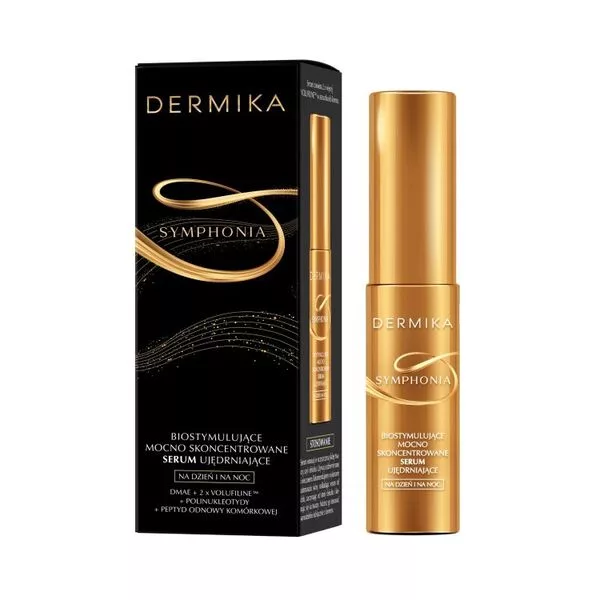 Dermika Symphonia, biostymulujące mocno skoncentrowane serum ujędrniające na dzień i na noc, 30ml