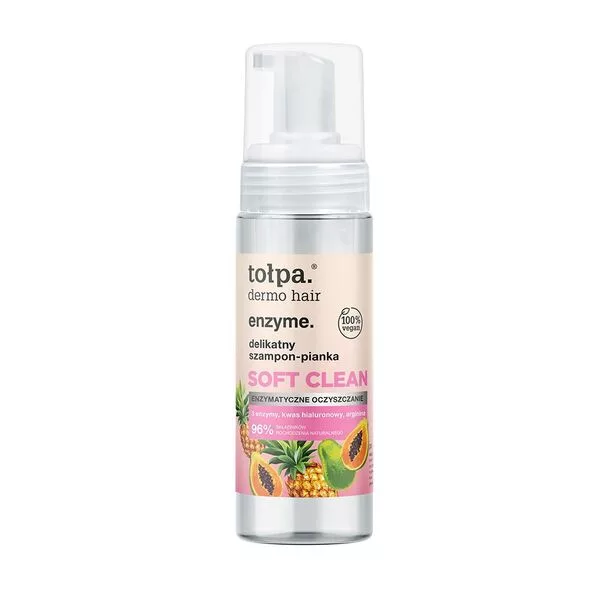 Tołpa Dermo Hair Enzyme, delikatny szampon - pianka soft clean, 150ml