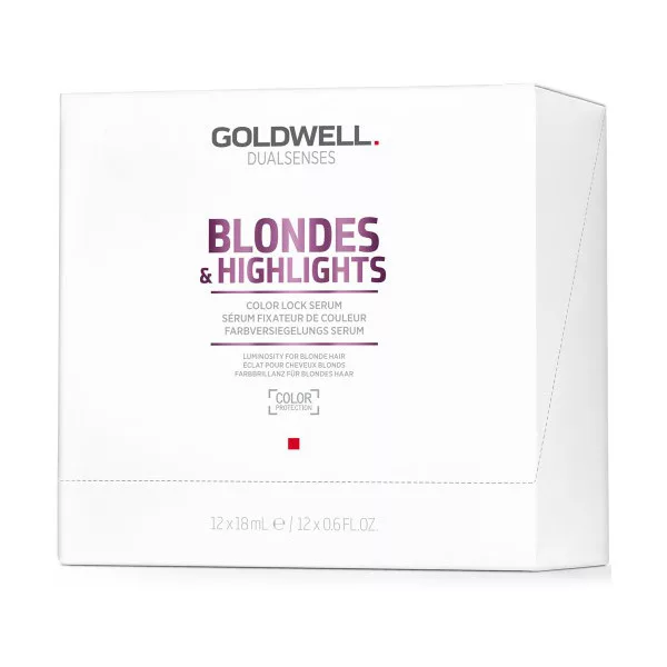 Goldwell Dualsenses Blondes & Highlights, serum przypieczętowujące kolor, 12x18ml