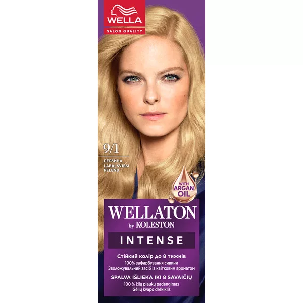 Wella Wellaton by Koleston, farba do włosów, Bardzo Jasny Popielaty Blond, 9/1, 100ml