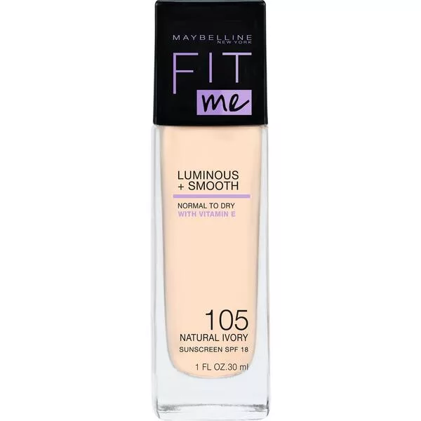 Maybelline New York Fit Me! Luminous&Smooth, podkład 105 Natural Ivory, 30ml