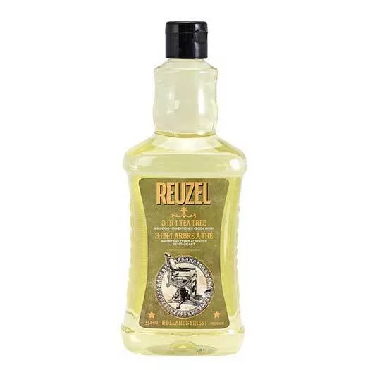 Reuzel 3in1 Tea Tree, żel pod prysznic/szampon/odżywka, 1000ml
