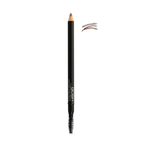 Gosh Eyebrow Pencil, kredka do brwi ze szczoteczką, Brown, 1,2g