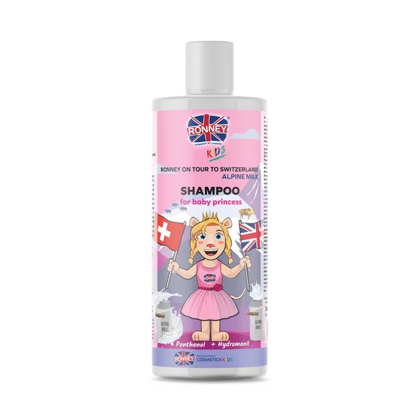 Ronney Kids on tour to Switzerland, Szampon dla dzieci do włosów o zapachu alpejskiego mleka 300ml