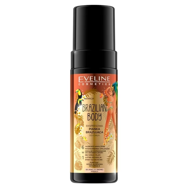 Eveline Brazilian Body, pianka brązująca do ciała, ekspresowa, 150ml