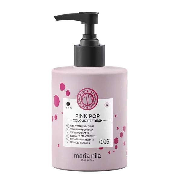 Maria Nila Colour Refresh maska koloryzująca do włosów 0.06 Pink Pop 300ml