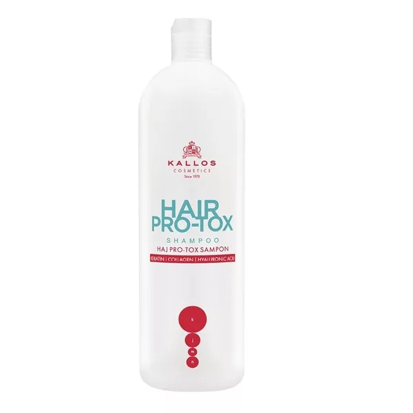 Kallos Hair Pro-Tox szampon do włosów z keratyną kolagenem i kwasem hialuronowym 1000ml